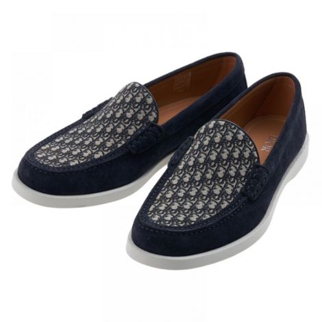 Dior Ayakkabı Granville Loafers Lacivert - Christian Dior Erkek Ayakkabi Christian Dior Ayakkabi Christian Dior Men Shoes Christian Dior Loafers Lacivert