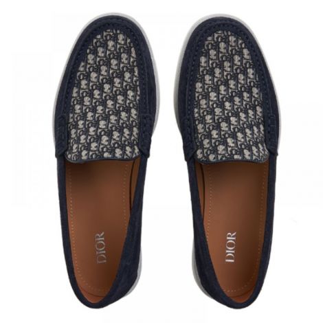 Dior Ayakkabı Granville Loafers Lacivert - Christian Dior Erkek Ayakkabi Christian Dior Ayakkabi Christian Dior Men Shoes Christian Dior Loafers Lacivert