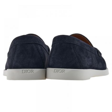 Dior Ayakkabı Granville Loafers Lacivert - Christian Dior Erkek Ayakkabi Christian Dior Ayakkabi Christian Dior Men Shoes Christian Dior Loafers Lacivert