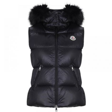 Moncler Yelek Gallinule Siyah - Mocler Kadin Yelek Moncler Yelek Moncler Gallinule Hooded Gilet Moncler Kadin Kapusonlu Yelek Siyah