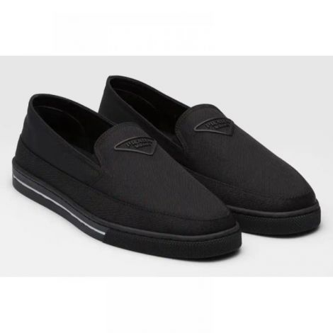 Prada Ayakkabı Slip-On Sneaker Siyah - Prada Erkek Ayakkabi Prada Sneakers Prada Men Shoes Prada Shoes Prada Slip On Sneakers Siyah