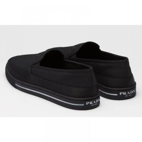 Prada Ayakkabı Slip-On Sneaker Siyah - Prada Erkek Ayakkabi Prada Sneakers Prada Men Shoes Prada Shoes Prada Slip On Sneakers Siyah