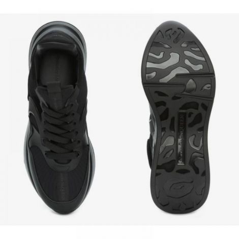 Alexander McQueen Ayakkabı Oversized Runner Siyah - Alexander Mcqueen Erkek Ayakkabi Alexander Mcqueen Ayakkabi Alexander Mcqueen Men Shoes Alexander Mcqueen Oversized Runner Sneaker Siyah