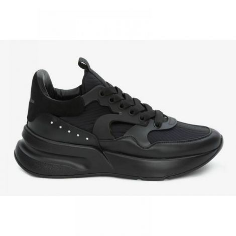 Alexander McQueen Ayakkabı Oversized Runner Siyah - Alexander Mcqueen Erkek Ayakkabi Alexander Mcqueen Ayakkabi Alexander Mcqueen Men Shoes Alexander Mcqueen Oversized Runner Sneaker Siyah