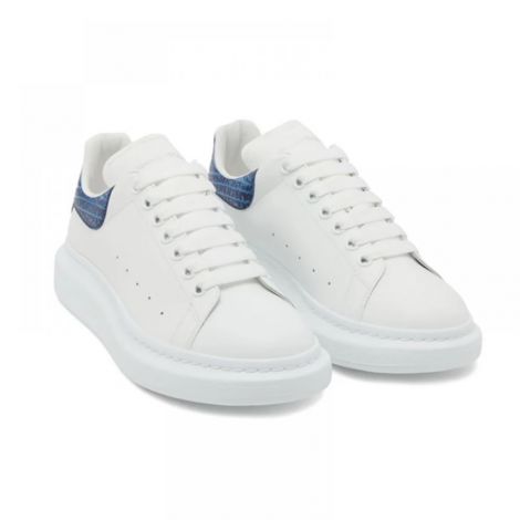 Alexander McQueen Ayakkabı Oversized Sneakers Beyaz - Alexander Mcqueen Erkek Ayakkabi Alexander Mcqueen Ayakkabi Alexander Mcqueen Men Shoes Alexander Mcqueen Sneakers Alexander Mcqueen Oversize Sneaker Mavi Beyaz