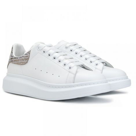 Alexander McQueen Ayakkabı Oversized Silver Crocodile Effect Beyaz - Alexander Mcqueen Erkek Ayakkabi Alexander Mcqueen Sneaker Alexander Mcqueen Men Sneaker Alexander Mcqueen Oversized Silver Crocodile Effect Beyaz