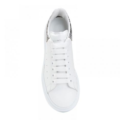 Alexander McQueen Ayakkabı Oversized Silver Crocodile Effect Beyaz - Alexander Mcqueen Erkek Ayakkabi Alexander Mcqueen Sneaker Alexander Mcqueen Men Sneaker Alexander Mcqueen Oversized Silver Crocodile Effect Beyaz