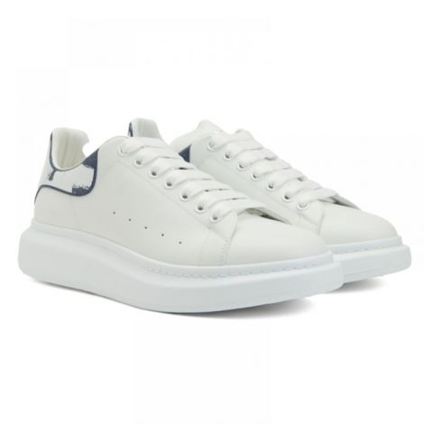 Alexander McQueen Ayakkabı White / Indigo Effect Beyaz - Alexander Mcqueen Erkek Ayakkabi Alexander Mcqueen Sneaker Alexander Mcqueen Men Sneaker Alexander Mcqueen Oversized White Indigo Effect Beyaz