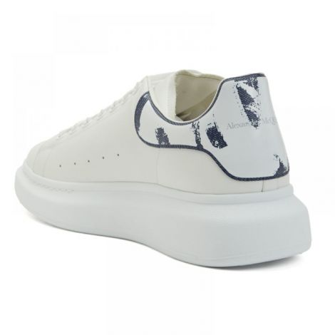 Alexander McQueen Ayakkabı White / Indigo Effect Beyaz - Alexander Mcqueen Erkek Ayakkabi Alexander Mcqueen Sneaker Alexander Mcqueen Men Sneaker Alexander Mcqueen Oversized White Indigo Effect Beyaz