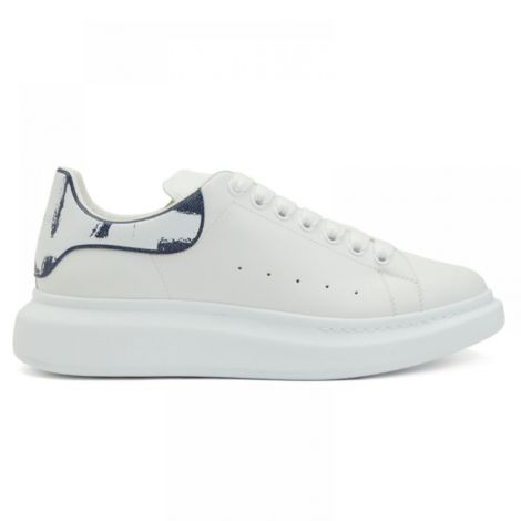 Alexander McQueen Ayakkabı White / Indigo Effect Beyaz - Alexander Mcqueen Erkek Ayakkabi Alexander Mcqueen Sneaker Alexander Mcqueen Men Sneaker Alexander Mcqueen Oversized White Indigo Effect Beyaz