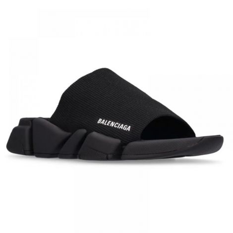 Balenciaga Terlik Speed 2.0 Siyah - Balenciaga Erkek Terlik Balenciaga Terlik Balenciaga Men Sandals Balenciaga Speed 2.0 Slide Sandals Siyah