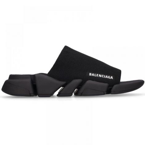 Balenciaga Terlik Speed 2.0 Siyah - Balenciaga Erkek Terlik Balenciaga Terlik Balenciaga Men Sandals Balenciaga Speed 2.0 Slide Sandals Siyah