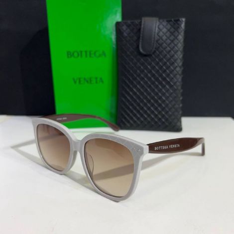 Bottega Veneta Gözlük Güneş Gözlüğü Beyaz-Kahverengi - Bottega Veneta Gozluk Bottega Veneta Gunes Gozlugu Bottega Veneta Sunglasses 1 Beyaz Kahverengi