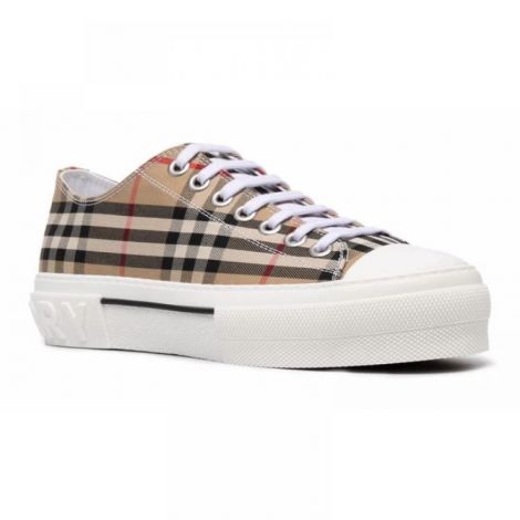 Burberry Ayakkabı Vintage Check Sneakers Bej - Burberry Erkek Ayakkabi Burberry Ayakkabi Burberry Men Shoes Burberry Vintage Check Sneakers Bej