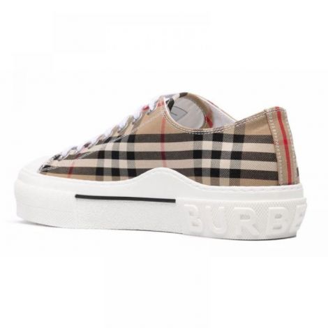 Burberry Ayakkabı Vintage Check Sneakers Bej - Burberry Erkek Ayakkabi Burberry Ayakkabi Burberry Men Shoes Burberry Vintage Check Sneakers Bej