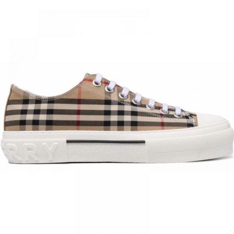 Burberry Ayakkabı Vintage Check Sneakers Bej - Burberry Erkek Ayakkabi Burberry Ayakkabi Burberry Men Shoes Burberry Vintage Check Sneakers Bej