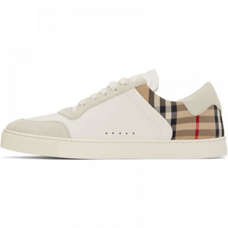 Burberry Ayakkabı Vintage Check Beyaz - Burberry Erkek Ayakkabi Burberry Ayakkabi Burberry Men Shoes Burberry Vintage Check Sneakers Beyaz