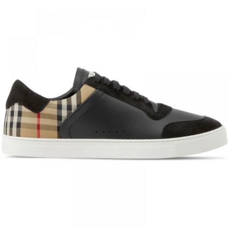 Burberry Ayakkabı Vintage Check Siyah - Burberry Erkek Ayakkabi Burberry Ayakkabi Burberry Men Shoes Burberry Vintage Check Sneakers Siyah