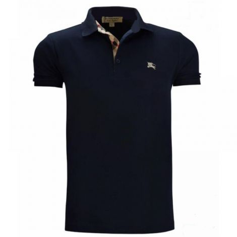 Burberry Tişört Polo Yaka Lacivert - Burberry Men T Shirt Burberry Erkek Tisort Burberry Tisort Burberry Polo Yaka Tisort Lacivert