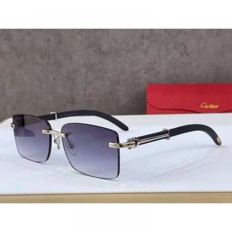 Cartier Gözlük Güneş Gözlüğü Mavi - Cartier Sunglasses Cartier Gunes Gozlugu Cartier Gozluk Mavi 2