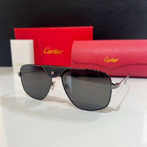 Cartier Gözlük Santos De Cartier Siyah - Cartier Sunglasses Cartier Gunes Gozlugu Cartier Gozluk Santos De Cartier Siyah 1