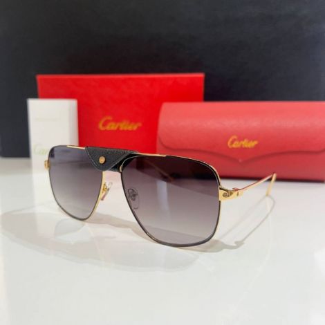 Cartier Gözlük Santos De Cartier Siyah - Cartier Sunglasses Cartier Gunes Gozlugu Cartier Gozluk Santos De Cartier Siyah