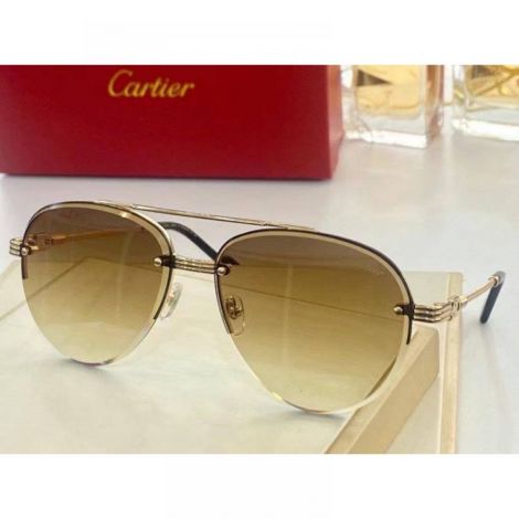 Cartier Gözlük Güneş Gözlüğü Sarı - Cartier Sunglasses Cartier Gunes Gozlugu Cartier Gozluk Sari 2