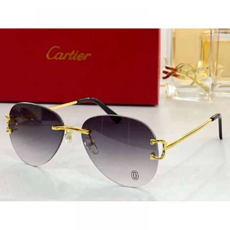 Cartier Gözlük Güneş Gözlüğü Siyah - Cartier Sunglasses Cartier Gunes Gozlugu Cartier Gozluk Siyah 4