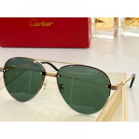 Cartier Gözlük Güneş Gözlüğü Yeşil - Cartier Sunglasses Cartier Gunes Gozlugu Cartier Gozluk Yesil 2