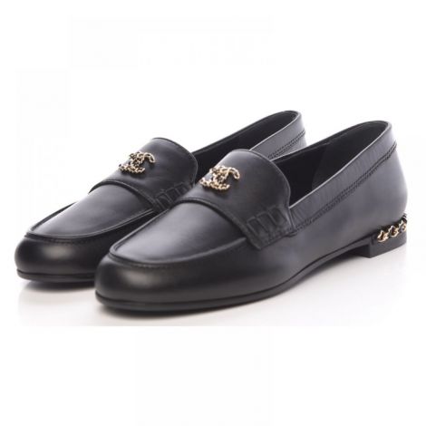 Chanel Ayakkabı Mocassin Loafer Siyah - Chanel Kadin Ayakkabi Chanel Ayakkabi Chanel Women Shoes Chanel Mocassin Loafers Siyah