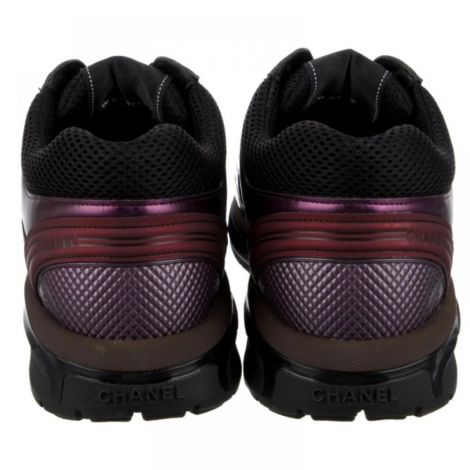 Chanel Ayakkabı CC Logo Sneaker Bordo - Chanel Kadin Ayakkabi Chanel Ayakkabi Chanel Women Shoes Chanel Shoes CC Logo Bordo