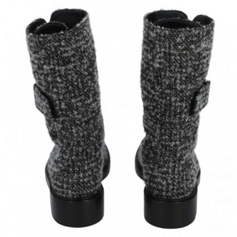 Chanel Tweed Bot Siyah - Chanel Kadin Bot Chanel Bot Chanel Women Boots Chanel Tweed Bot Siyah