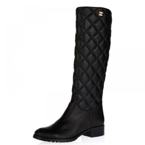 Chanel Çizme Siyah - Chanel Kadin Cizme Chanel Cizme Chanel Women Boots Chanel Boots Siyah