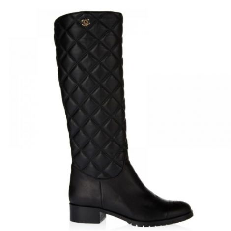 Chanel Çizme Siyah - Chanel Kadin Cizme Chanel Cizme Chanel Women Boots Chanel Boots Siyah