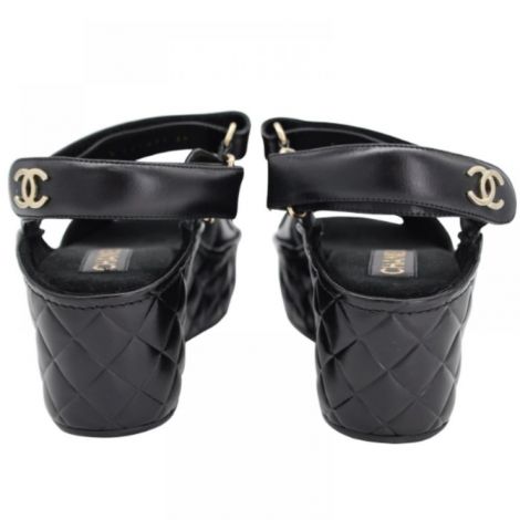 Chanel Platform Sandalet Siyah - Chanel Kadin Sandalet Chanel Sandalet Chanel Women Sandals Chanel Platform Sandalet Siyah