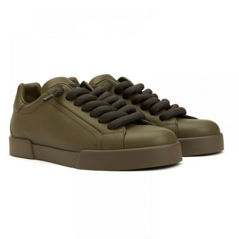 Dolce Gabbana Ayakkabı Portofino Sneakers Haki - Dolce Gabbana Erkek Ayakkabi Dolce Gabbana Ayakkabi Dolce Gabbana Erkek Sneakers Dolce Gabbana Men Shoes Dolce Gabbana Men Sneakers Dolce Gabbana Portofino Sneakers Haki