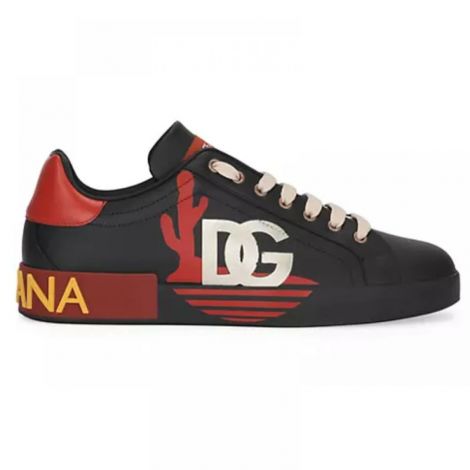 Dolce Gabbana Ayakkabı Portofino Siyah - Dolce Gabbana Erkek Ayakkabi Dolce Gabbana Ayakkabi Dolce Gabbana Erkek Sneakers Dolce Gabbana Men Shoes Dolce Gabbana Portofino Sneakers Siyah