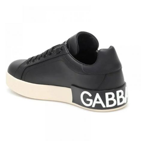 Dolce Gabbana Ayakkabı Logo Print Siyah - Dolce Gabbana Erkek Ayakkabi Dolce Gabbana Ayakkabi Dolce Gabbana Snerakers Dolce Gabbana Men Shoes Dolce Gabbana Logo Print Sneakers Siyah