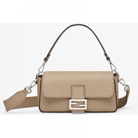 Fendi Çanta Baguette Selleria Gri - Fendi Kadin Canta Fendi Canta Fendi Baguette Selleria Bag Gri