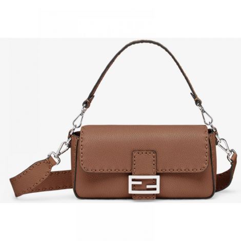 Fendi Çanta Baguette Selleria Kahverengi - Fendi Kadin Canta Fendi Canta Fendi Baguette Selleria Bag Kahverengi