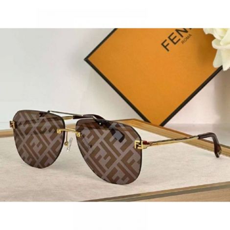 Fendi Sky FE 40115U Güneş Gözlüğü Monogram - Fendi Gunes Gozlugu Fendi Eyewear Fendi Gozluk Monogram