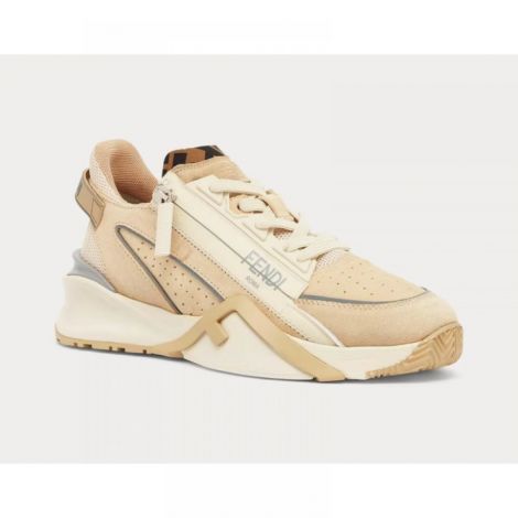 Fendi Ayakkabı Flow Bej - Fendi Erkek Ayakkabi Fendi Ayakkabi Fendi Men Shoes Fendi Men Sneakers Fendi Flow Sneakers Bej