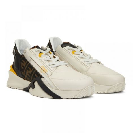 Fendi Ayakkabı Flow Sneakers Beyaz - Fendi Erkek Ayakkabi Fendi Ayakkabi Fendi Men Shoes Fendi Men Sneakers Fendi Flow Sneakers Beyaz