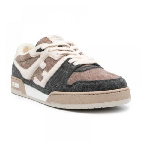 Fendi Ayakkabı Match  Kahverengi - Fendi Erkek Ayakkabi Fendi Ayakkabi Fendi Men Shoes Fendi Men Sneakers Fendi Match Colour Block Sneakers Kahverengi