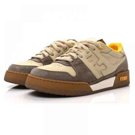 Fendi Ayakkabı Match Sneaker Bej - Fendi Erkek Ayakkabi Fendi Ayakkabi Fendi Men Shoes Fendi Men Sneakers Fendi Match Sneaker Bej