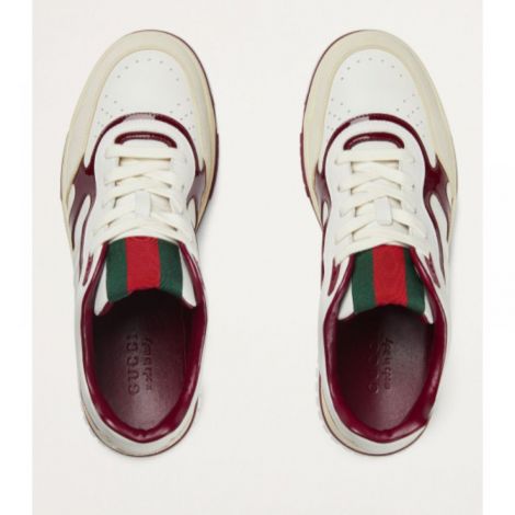 Gucci Ayakkabı Re-Web Beyaz - Gucci Erkek Ayakkabi Gucci Ayakkabi Gucci Men Sneakers Gucci Sneakers Gucci Re Web Sneakers Beyaz