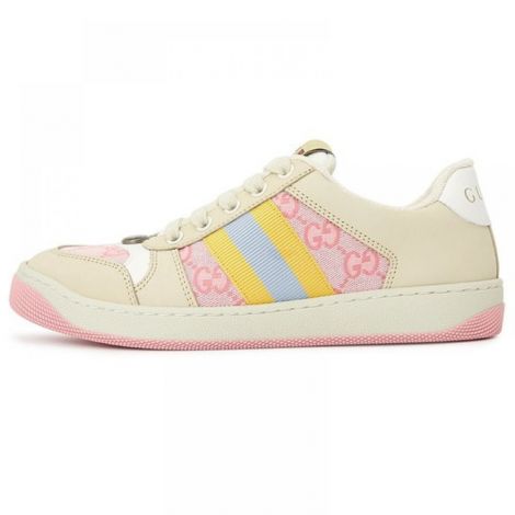 Gucci Ayakkabı Screener Pembe - Gucci Kadin Ayakkabi Gucci Ayakkabi Gucci Sneaker Gucci Women Sneakers Gucci Screener Sneakers Pembe