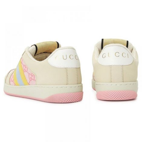 Gucci Ayakkabı Screener Pembe - Gucci Kadin Ayakkabi Gucci Ayakkabi Gucci Sneaker Gucci Women Sneakers Gucci Screener Sneakers Pembe