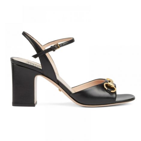 Gucci Topuklu Ayakkabı Horsebit Siyah - Gucci Kadin Ayakkabi Gucci Ayakkabi Gucci Topuklu Ayakkabi Gucci Woman Shoes Gucci Horsebit Heeled Sandals Siyah