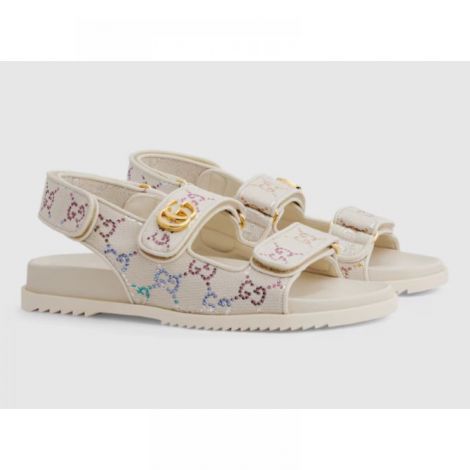 Gucci Sandalet Double G Kremrengi - Gucci Sandalet Gucci Kadin Sandalet Gucci Women Sandals Gucci Double G Sandalet Kremrengi